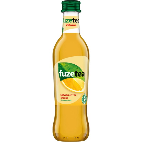 Fuze Tea Schwarzer Tee Zitrone Eistee 24x 0,3l Mehrweg
