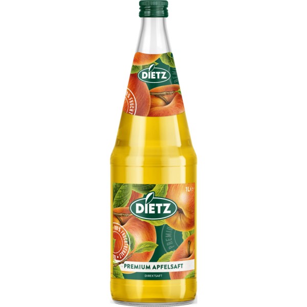 Dietz Apfelsaft Premium 6x 1 Liter Mehrweg