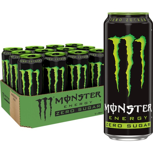 Monster Energy Original Zero Sugar 12x 0,5 Liter Einweg