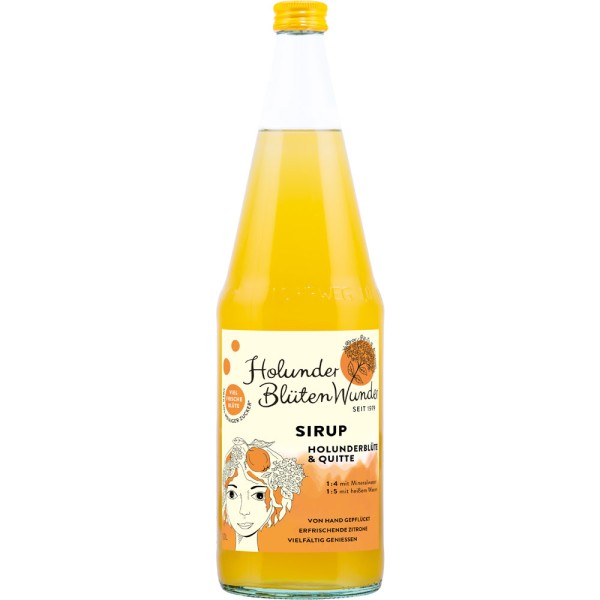 HolunderBlütenWunder Sirup Holunderblüte & Quitte 6x 1l Mehrweg