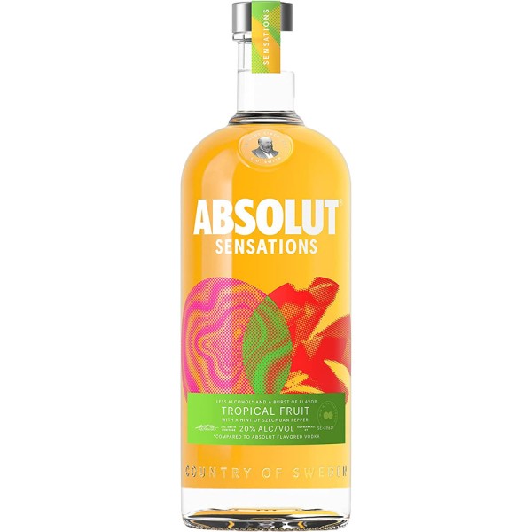 Absolut Sensations Tropical Fruit Flavored Vodka 20% 0,7l