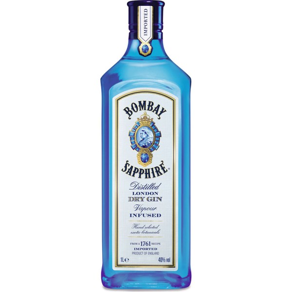 Bombay Sapphire East London Dry Gin 40% 1l