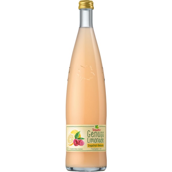 Teinacher Genuss-Limonade Grapefruit-Himbeere 12x 0,75 Liter Mehrweg