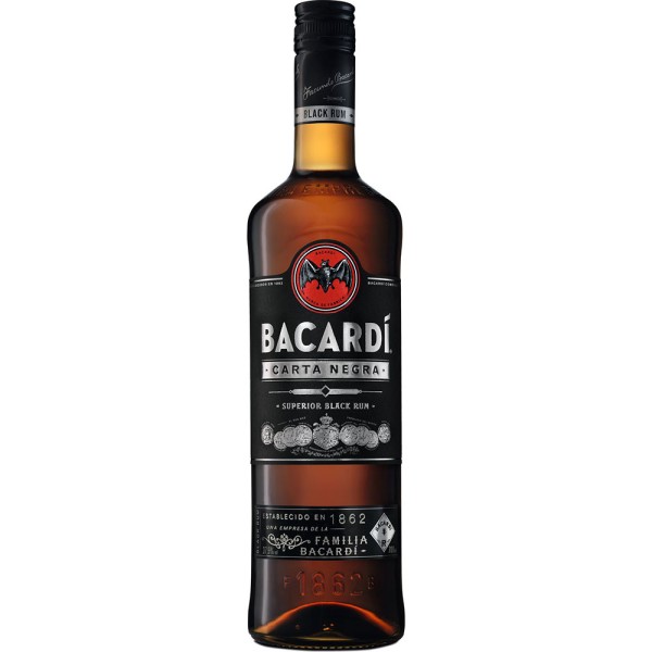 Bacardí Carta Negra Black Rum 37,5% 0,7l