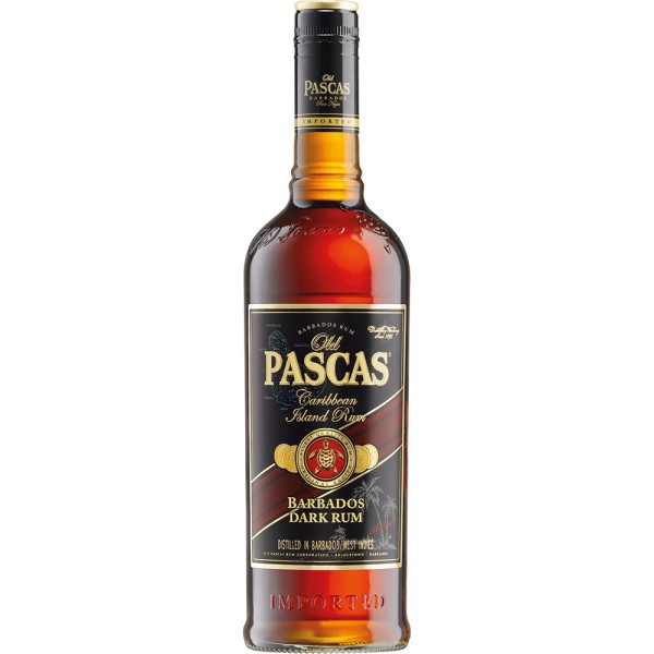 Old Pascas Barbados Dark Rum 37% 1l