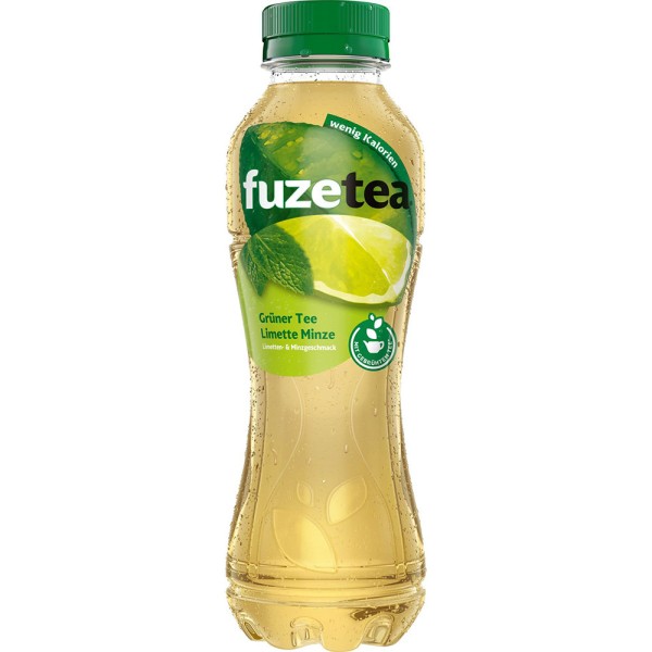 Fuze Tea Grüner Tee Limette Minze Eistee 12x 0,4l Einweg