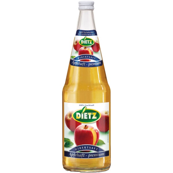 Dietz Apfelsaft Premium 6x 1 Liter Mehrweg