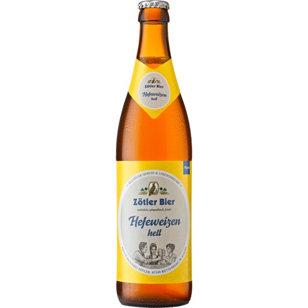 Zötler Hefeweizen Hell 20x 0,5 Liter Mehrweg