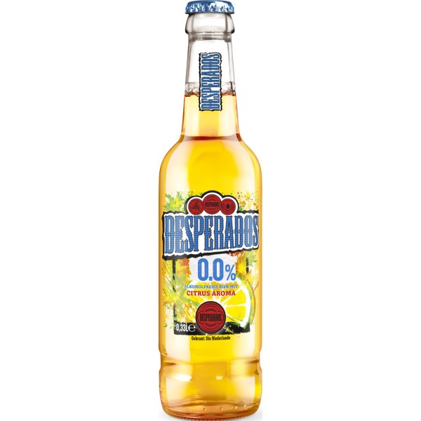 Desperados 0,0% Alkoholfrei 24x 0,33 Liter Mehrweg