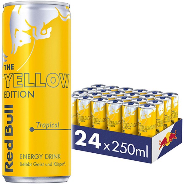 Red Bull Energy Drink Yellow Edition Tropical 24x 250ml Einweg