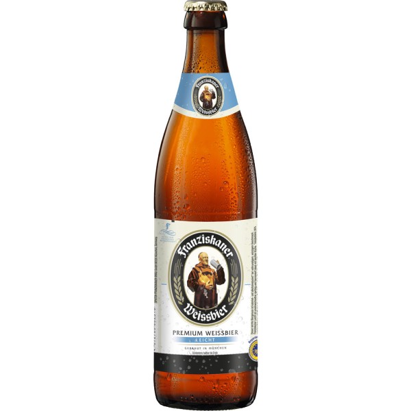 Franziskaner Hefe-Weissbier Leicht 20x 0,5 Liter Mehrweg