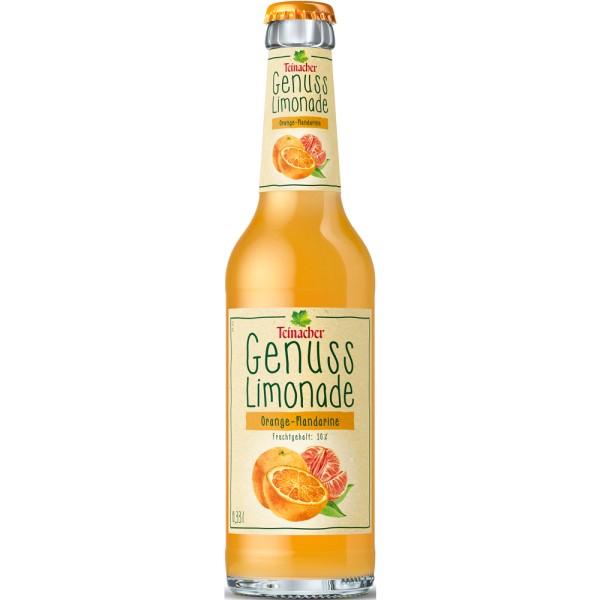 Teinacher Genuss-Limo Orange-Mandarine 12x 0,33l Mehrweg