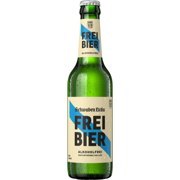 Schwaben Bräu Freibier alkoholfrei 24x 0,33 Liter Mehrweg