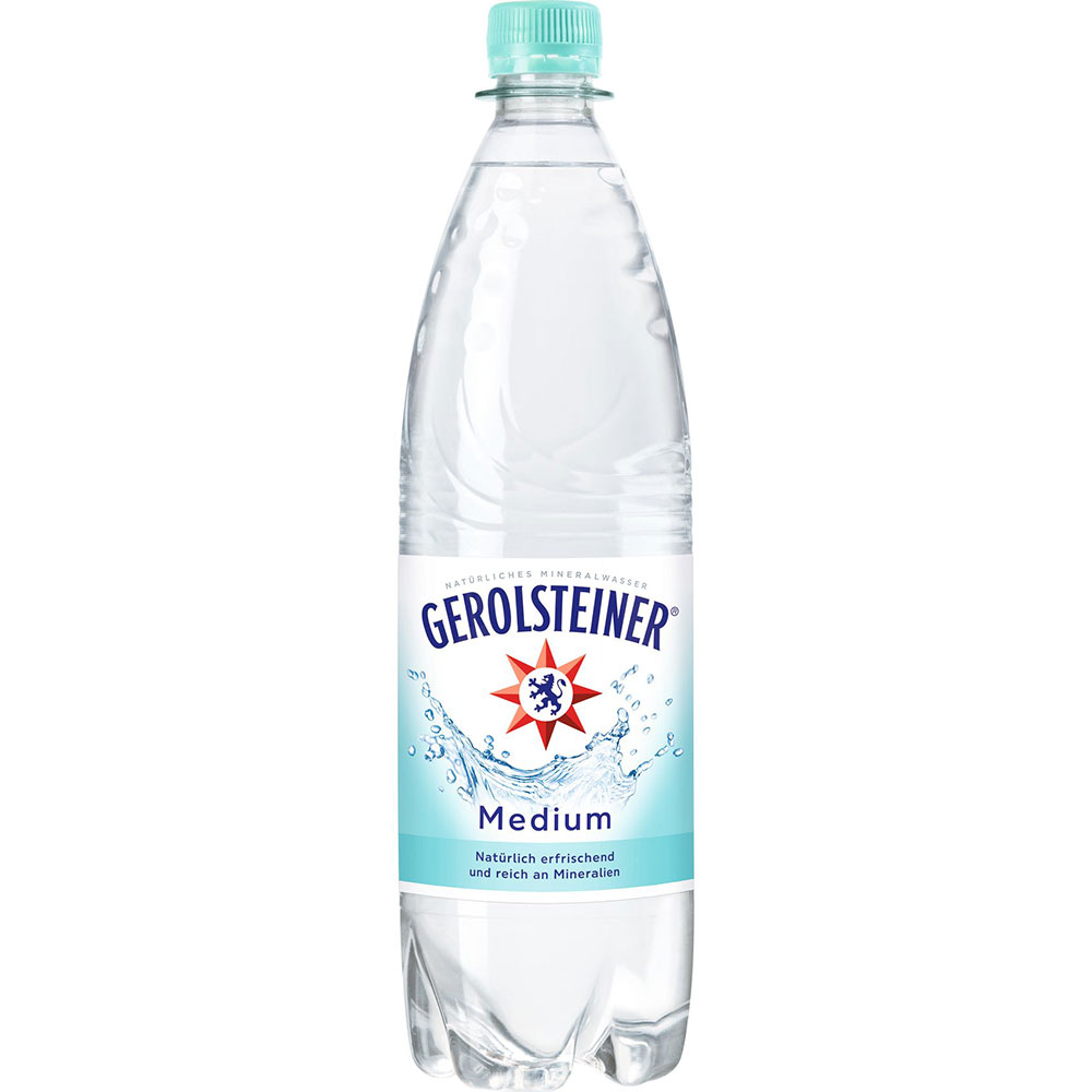 Gerolsteiner Mineralwasser Medium PET 1,0l