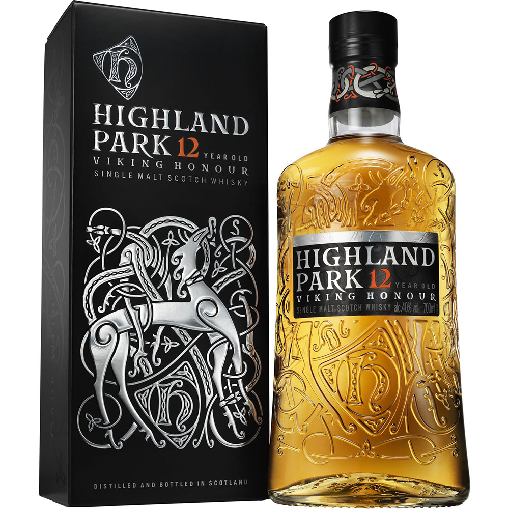 HIGHLAND PARK 12 JAHRE Single Malt Scotch Whisky mit Verpackung