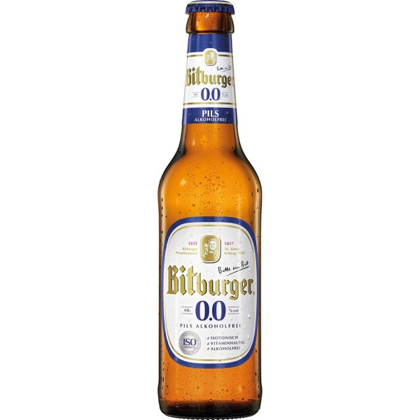 Bitburger Alkoholfrei 0,0% 24x 0,33l Mehrweg