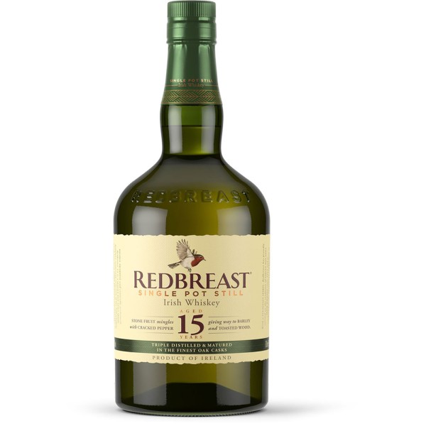 Redbreast 15 Jahre Single Pot Still Irish Whiskey 46% 0,7l