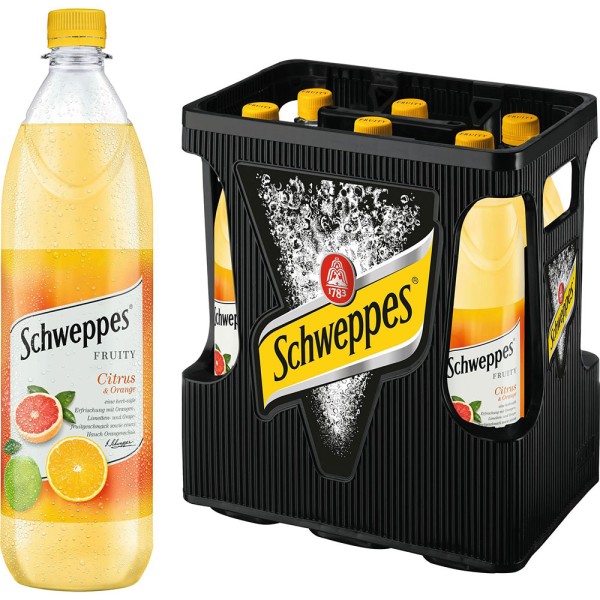 Schweppes Fruity Citrus & Orange PET 6x 1l Mehrweg