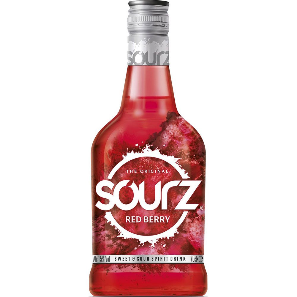 SOURZ RED BERRY Likör rote Beere