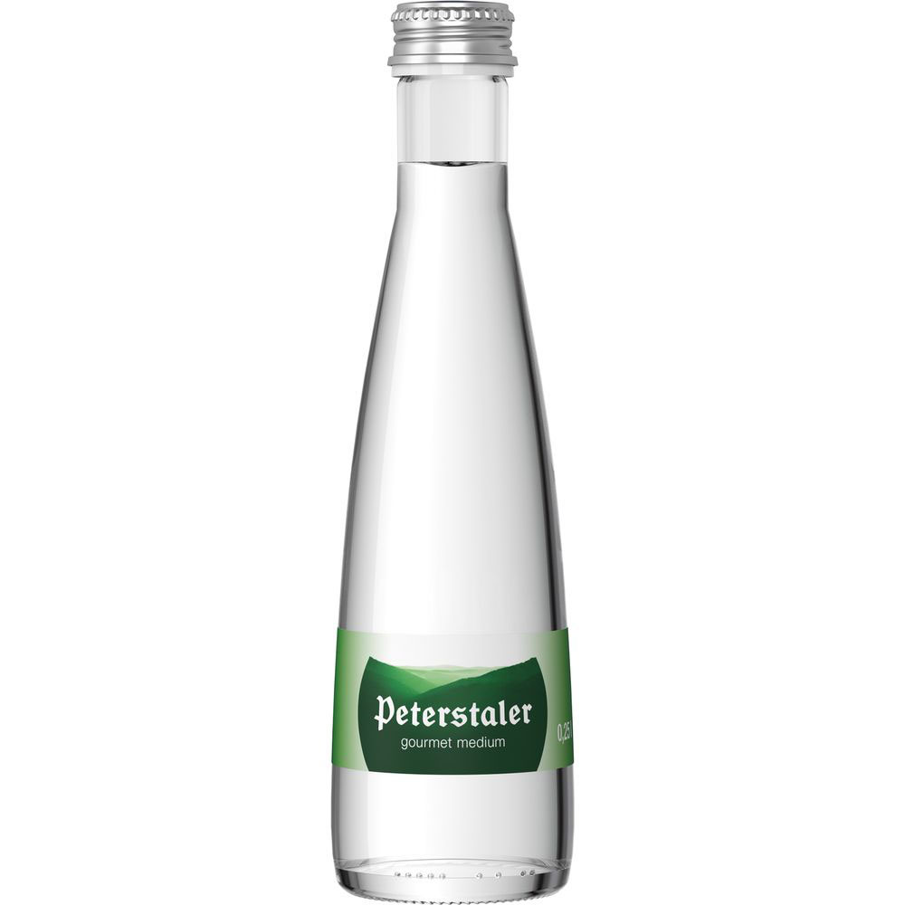 Peterstaler Mineralwasser Gourmet Medium 24x0,25l Glas