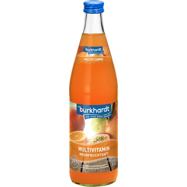 Burkhardt Multivitamin Mehrfruchtsaft 10x 0,5l Mehrweg