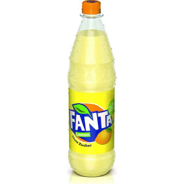 Fanta Lemon ohne Zucker PET 12x 1l Mehrweg