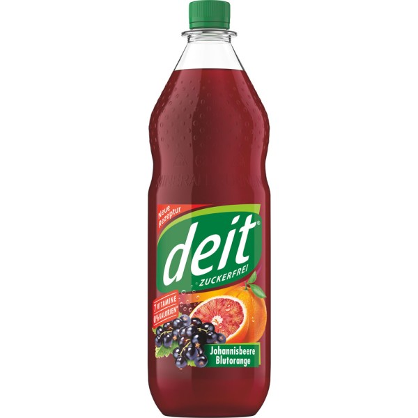 Deit Johannisbeere Blutorange PET 12x 1l Mehrweg