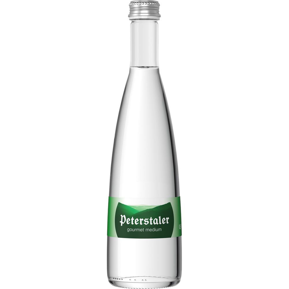 Peterstaler Mineralwasser Gourmet Medium 12x0,5l Glas