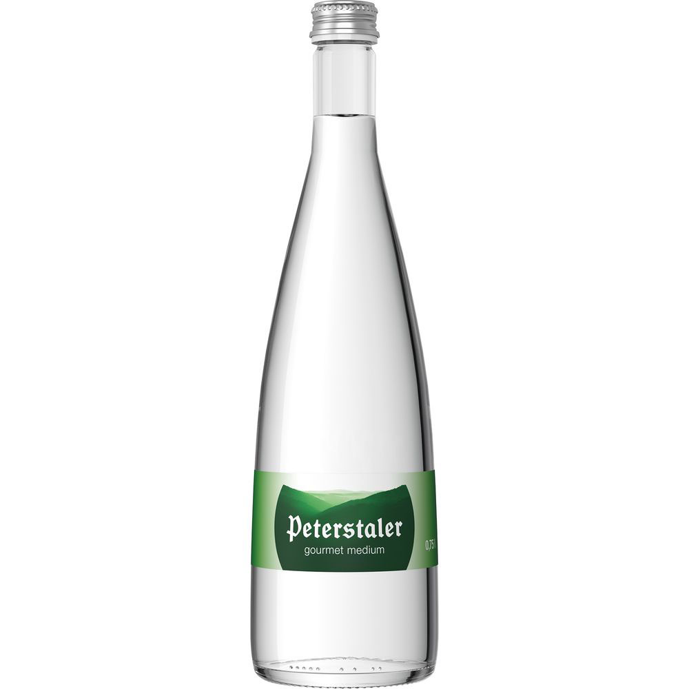 Peterstaler Mineralwasser Gourmet Medium 12x0,75l Glas